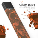 Orange Abstract Geometric Triangles - Premium Decal Protective Skin-Wrap Sticker compatible with the Juul Labs vaping device