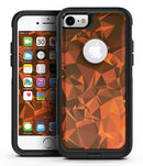 Orange Abstract Geometric Triangles - iPhone 7 or 7 Plus Commuter Case Skin Kit