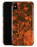 Orange Abstract Geometric Triangles - iPhone X Clipit Case