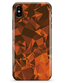 Orange Abstract Geometric Triangles - iPhone X Clipit Case