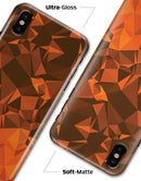 Orange Abstract Geometric Triangles - iPhone X Clipit Case