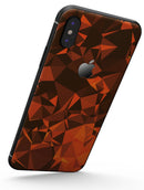 Orange Abstract Geometric Triangles - iPhone X Skin-Kit