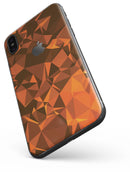 Orange Abstract Geometric Triangles - iPhone X Skin-Kit