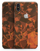 Orange Abstract Geometric Triangles - iPhone X Skin-Kit