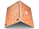 Orange Basic Watercolor Chevron Pattern - MacBook Pro with Retina Display Full-Coverage Skin Kit