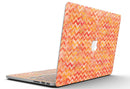 Orange Basic Watercolor Chevron Pattern - MacBook Pro with Retina Display Full-Coverage Skin Kit