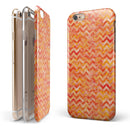 Orange Basic Watercolor Chevron Pattern iPhone 6/6s or 6/6s Plus 2-Piece Hybrid INK-Fuzed Case
