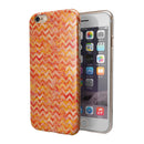 Orange Basic Watercolor Chevron Pattern iPhone 6/6s or 6/6s Plus 2-Piece Hybrid INK-Fuzed Case