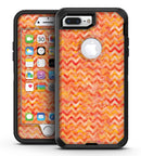 Orange Basic Watercolor Chevron Pattern - iPhone 7 Plus/8 Plus OtterBox Case & Skin Kits