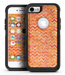 Orange Basic Watercolor Chevron Pattern - iPhone 7 or 8 OtterBox Case & Skin Kits