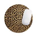 Orange Cheetah Fur Pattern// WaterProof Rubber Foam Backed Anti-Slip Mouse Pad for Home Work Office or Gaming Computer Desk