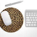 Orange Cheetah Fur Pattern// WaterProof Rubber Foam Backed Anti-Slip Mouse Pad for Home Work Office or Gaming Computer Desk