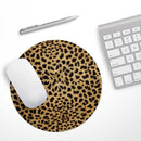 Orange Cheetah Fur Pattern// WaterProof Rubber Foam Backed Anti-Slip Mouse Pad for Home Work Office or Gaming Computer Desk