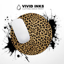 Orange Cheetah Fur Pattern// WaterProof Rubber Foam Backed Anti-Slip Mouse Pad for Home Work Office or Gaming Computer Desk