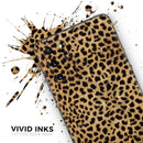 Orange Cheetah Fur Pattern - Premium Vinyl Skin Decal for Samsung Galaxy S25 Ultra, S24, S23, S22 & All Galaxy S Models