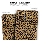 Orange Cheetah Fur Pattern - Premium Vinyl Skin Decal for Samsung Galaxy S25 Ultra, S24, S23, S22 & All Galaxy S Models