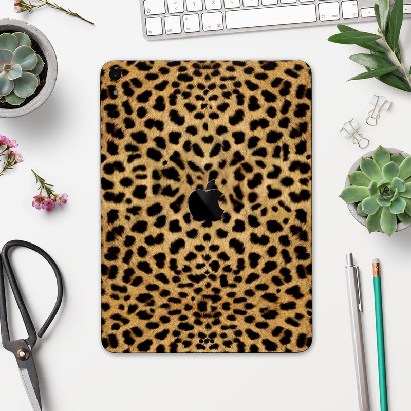 Orange Cheetah Fur Pattern - Full Body Skin Decal for the Apple iPad Pro 12.9", 11", 10.5", 9.7", Air or Mini (All Models Available)