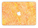 Orange Damask v2 Watercolor Pattern - MacBook Pro with Retina Display Full-Coverage Skin Kit