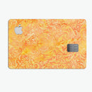 Orange Damask v2 Watercolor Pattern - Premium Protective Decal Skin-Kit for the Apple Credit Card