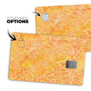Orange Damask v2 Watercolor Pattern - Premium Protective Decal Skin-Kit for the Apple Credit Card