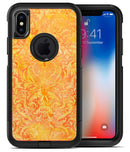 Orange Damask v2 Watercolor Pattern - iPhone X OtterBox Case & Skin Kits
