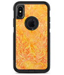 Orange Damask v2 Watercolor Pattern - iPhone X OtterBox Case & Skin Kits
