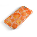 Orange Floral Succulents iPhone 6/6s or 6/6s Plus 2-Piece Hybrid INK-Fuzed Case
