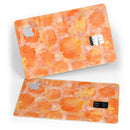 Orange Floral Succulents - Premium Protective Decal Skin-Kit for the Apple Credit Card