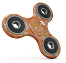 Orange Floral Succulents Full-Body Fidget Spinner Skin-Kit