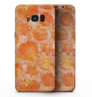 Orange Floral Succulents - Samsung Galaxy S8 Full-Body Skin Kit