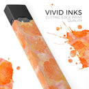 Orange Floral Succulents - Premium Decal Protective Skin-Wrap Sticker compatible with the Juul Labs vaping device