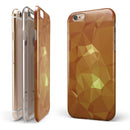 Orange Geometric V15 iPhone 6/6s or 6/6s Plus 2-Piece Hybrid INK-Fuzed Case