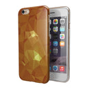 Orange Geometric V15 iPhone 6/6s or 6/6s Plus 2-Piece Hybrid INK-Fuzed Case