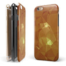Orange Geometric V15 iPhone 6/6s or 6/6s Plus 2-Piece Hybrid INK-Fuzed Case