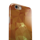 Orange Geometric V15 iPhone 6/6s or 6/6s Plus 2-Piece Hybrid INK-Fuzed Case
