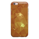 Orange Geometric V15 iPhone 6/6s or 6/6s Plus 2-Piece Hybrid INK-Fuzed Case