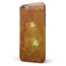 Orange Geometric V15 iPhone 6/6s or 6/6s Plus 2-Piece Hybrid INK-Fuzed Case
