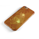 Orange Geometric V15 iPhone 6/6s or 6/6s Plus 2-Piece Hybrid INK-Fuzed Case
