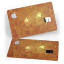 Orange Geometric V15 - Premium Protective Decal Skin-Kit for the Apple Credit Card
