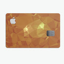Orange Geometric V15 - Premium Protective Decal Skin-Kit for the Apple Credit Card