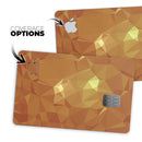 Orange Geometric V15 - Premium Protective Decal Skin-Kit for the Apple Credit Card