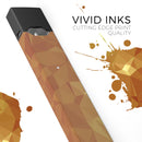 Orange Geometric V15 - Premium Decal Protective Skin-Wrap Sticker compatible with the Juul Labs vaping device