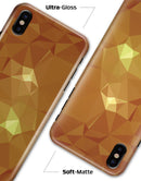 Orange Geometric V15 - iPhone X Clipit Case