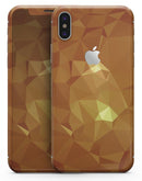 Orange Geometric V15 - iPhone X Skin-Kit