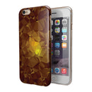 Orange Geometric V16 iPhone 6/6s or 6/6s Plus 2-Piece Hybrid INK-Fuzed Case