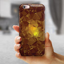Orange Geometric V16 iPhone 6/6s or 6/6s Plus 2-Piece Hybrid INK-Fuzed Case