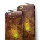Orange Geometric V16 iPhone 6/6s or 6/6s Plus 2-Piece Hybrid INK-Fuzed Case