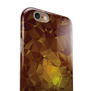 Orange Geometric V16 iPhone 6/6s or 6/6s Plus 2-Piece Hybrid INK-Fuzed Case