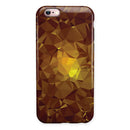 Orange Geometric V16 iPhone 6/6s or 6/6s Plus 2-Piece Hybrid INK-Fuzed Case