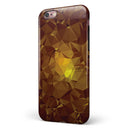Orange Geometric V16 iPhone 6/6s or 6/6s Plus 2-Piece Hybrid INK-Fuzed Case